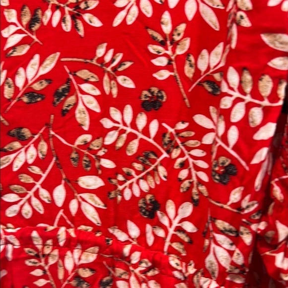 XIX PALMS Honolulu Hawaii kimono maxi dress Floral Red Dress women’s one size - Picture 8 of 9